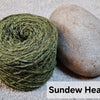 Organic unbleched dyed yarn