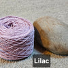 Jumper weight organic unbleached dyed yarn