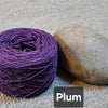 Jumper weight organic unbleached dyed yarn