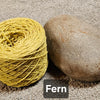 Jumper weight organic unbleached dyed yarn