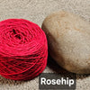 Jumper weight organic unbleached dyed yarn