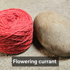 Jumper weight organic unbleached dyed yarn