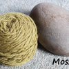 Organic unbleched dyed yarn