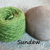 Organic unbleched dyed yarn