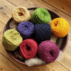 Organic unbleched dyed yarn