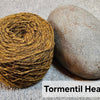 Double knit organic unbleached dyed yarn