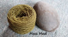 Jumper weight organic unbleached dyed yarn