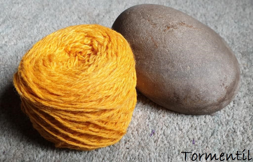 Uradale Yarns - Double knit organic unbleached dyed yarn 