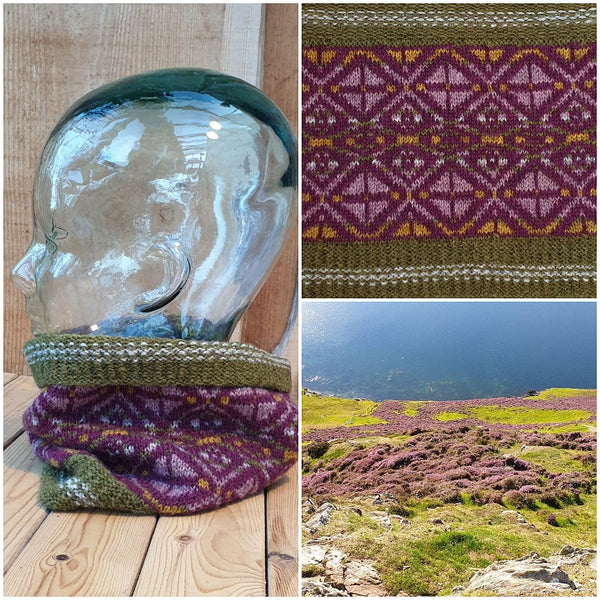 Heather Blossoms Cowl pattern