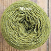 Jumper weight organic unbleached dyed yarn