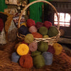 Organic unbleched dyed yarn